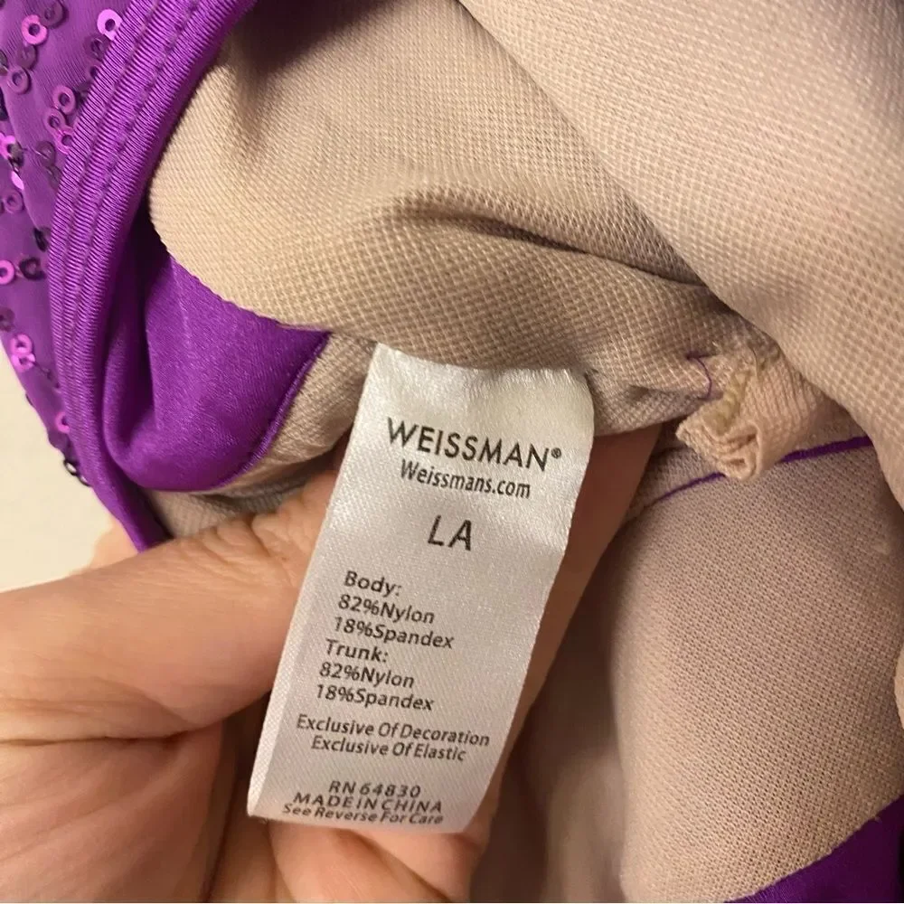 Weissman dance costume purple